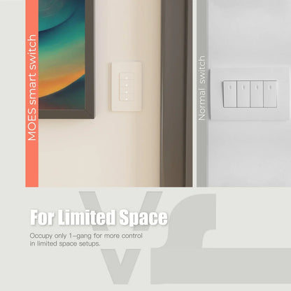 Smart Wall Light Switch With Push Buttons