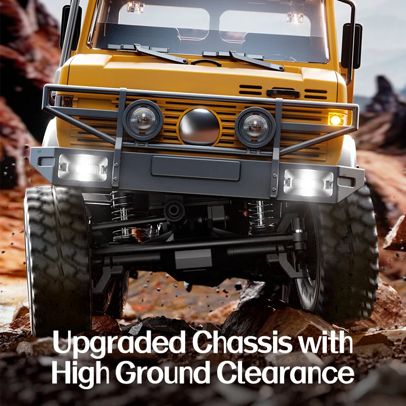 RC Truck 6WD Off-road Remote Control Transport/Rescue Truck - 1/18 Scale 2.4G High Speed Climbing Truck