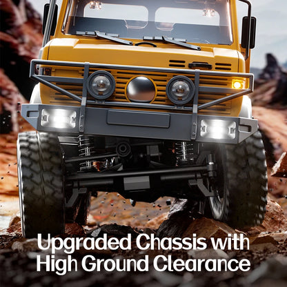RC Truck 6WD Off-road Remote Control Transport/Rescue Truck - 1/18 Scale 2.4G High Speed Climbing Truck