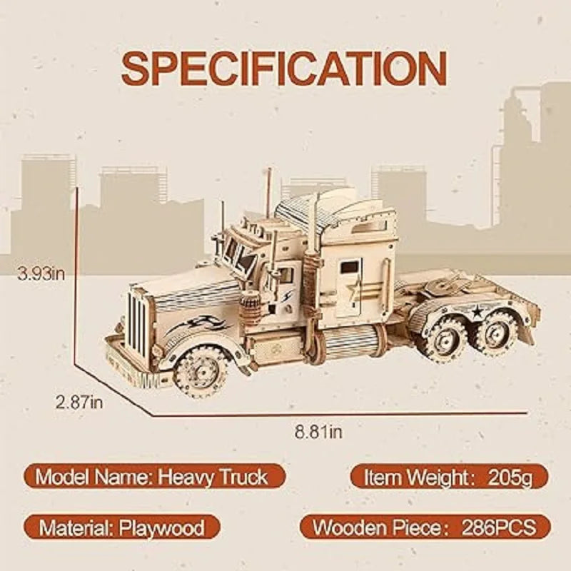 1:40 Scale Grand Prix Car Wooden 3D Puzzle Kit