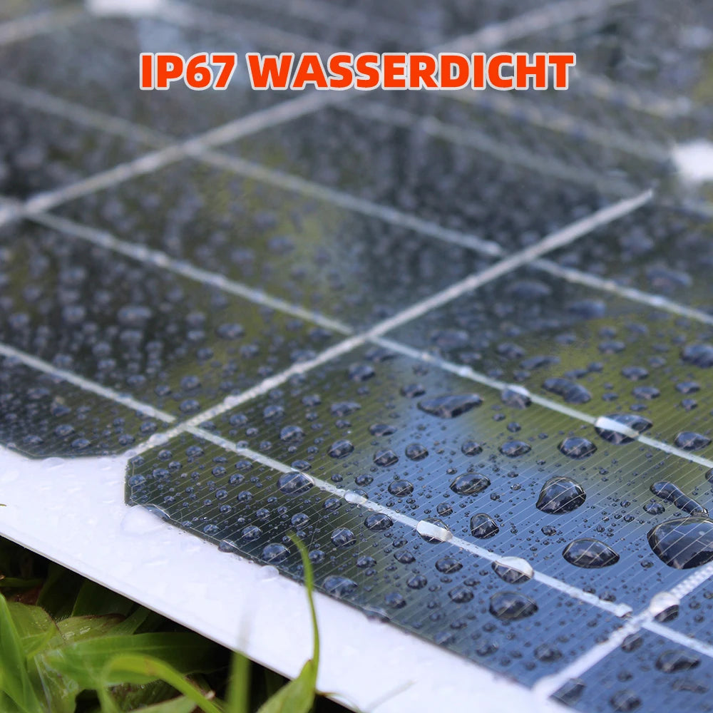 200W Flexible Solar Panels Waterproof Monocrystalline Solar Panel for Home, RV, Boat, and Camping 18V Charge