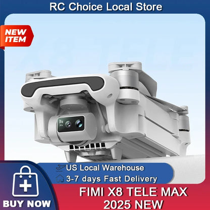 RC Quadcopter Tele Max 4K Professional Drone 3-Axis Gimbal with Wide-Angle 30x Hybrid Zoom AI Super Night Mode