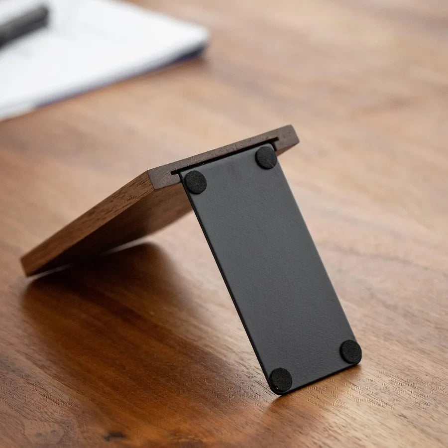 Non-slip heavy duty wooden bookends