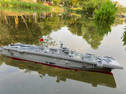 Remote-controlled amphibious landing ship 18.9-inch high-speed model military ship