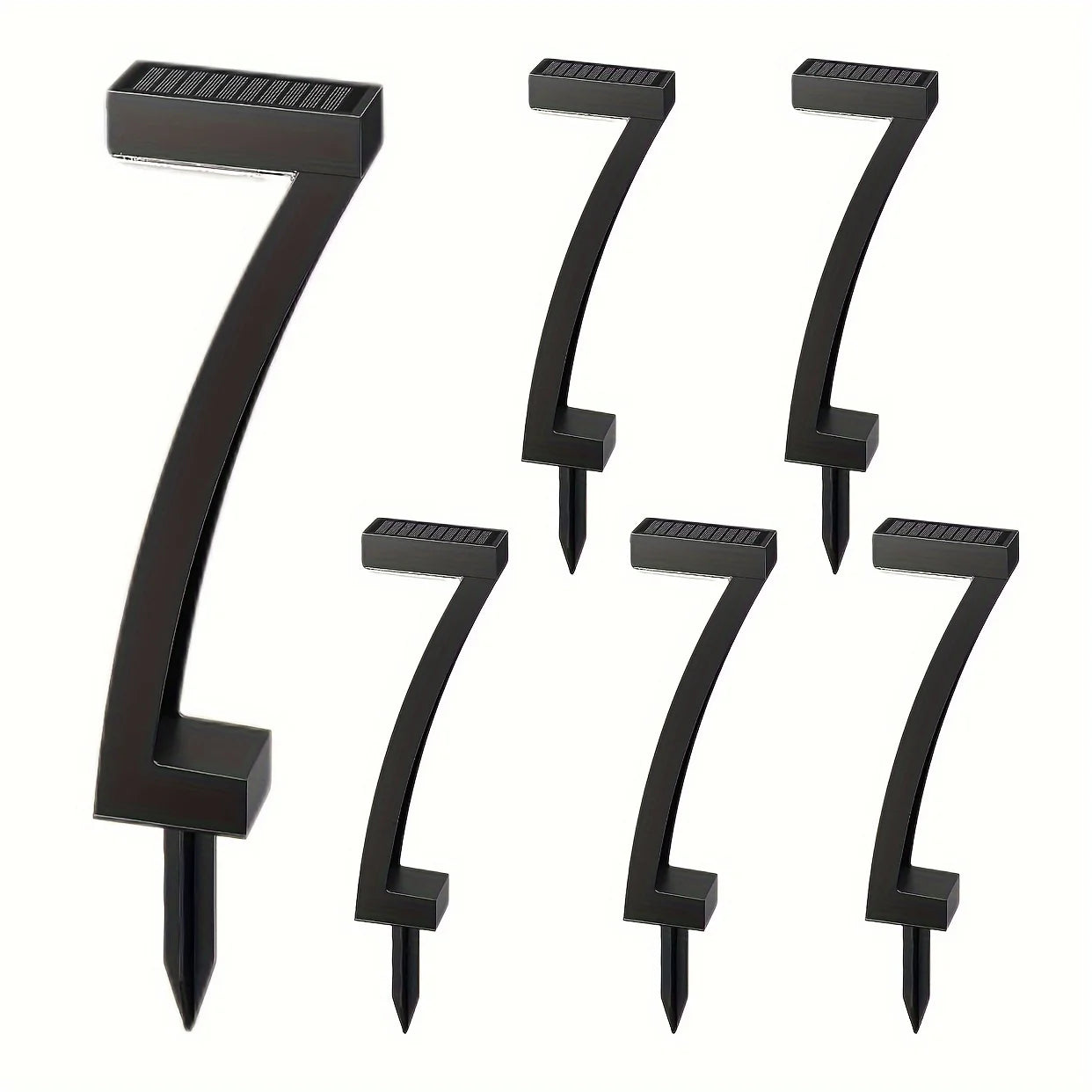 6 Pack Bright Solar Outdoor Lights Auto On/Off for Outside Landscape, Path, or Yard