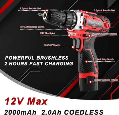 138-Tool Box with Cordless Screwdriver