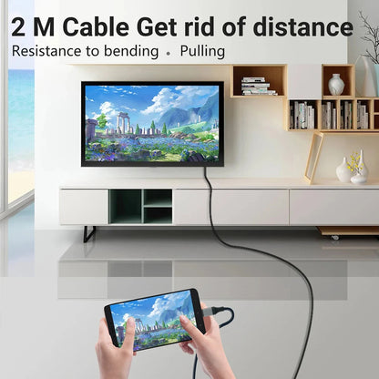 Type-C To HDMI-compatible Adapter Cable
