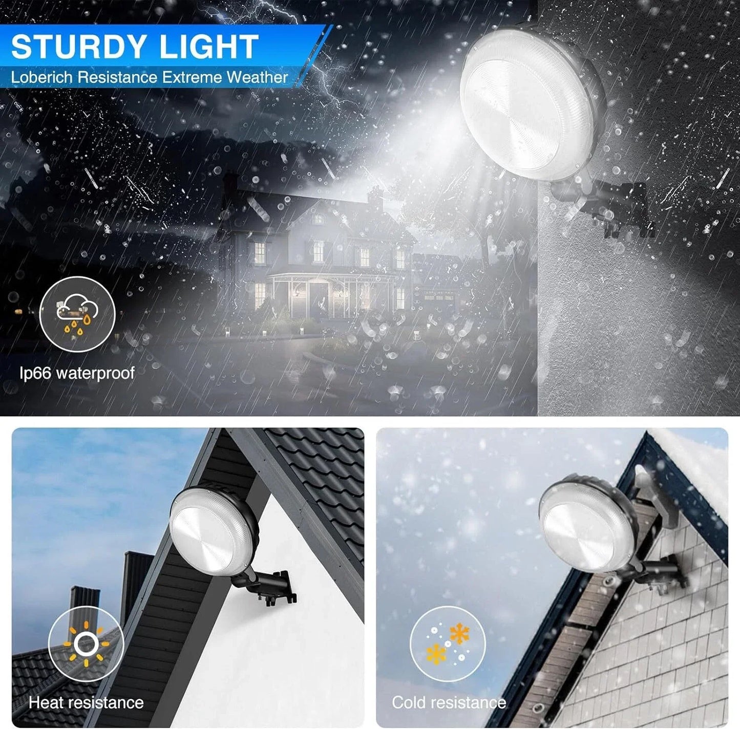 LED Outdoor Security Light With Sensor