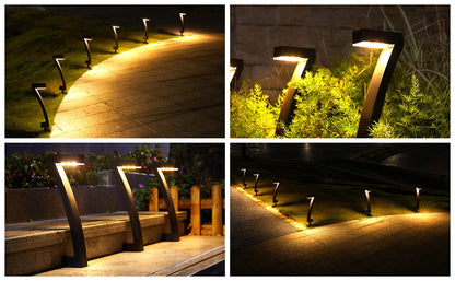 6 Pack Bright Solar Outdoor Lights Auto On/Off for Outside Landscape, Path, or Yard