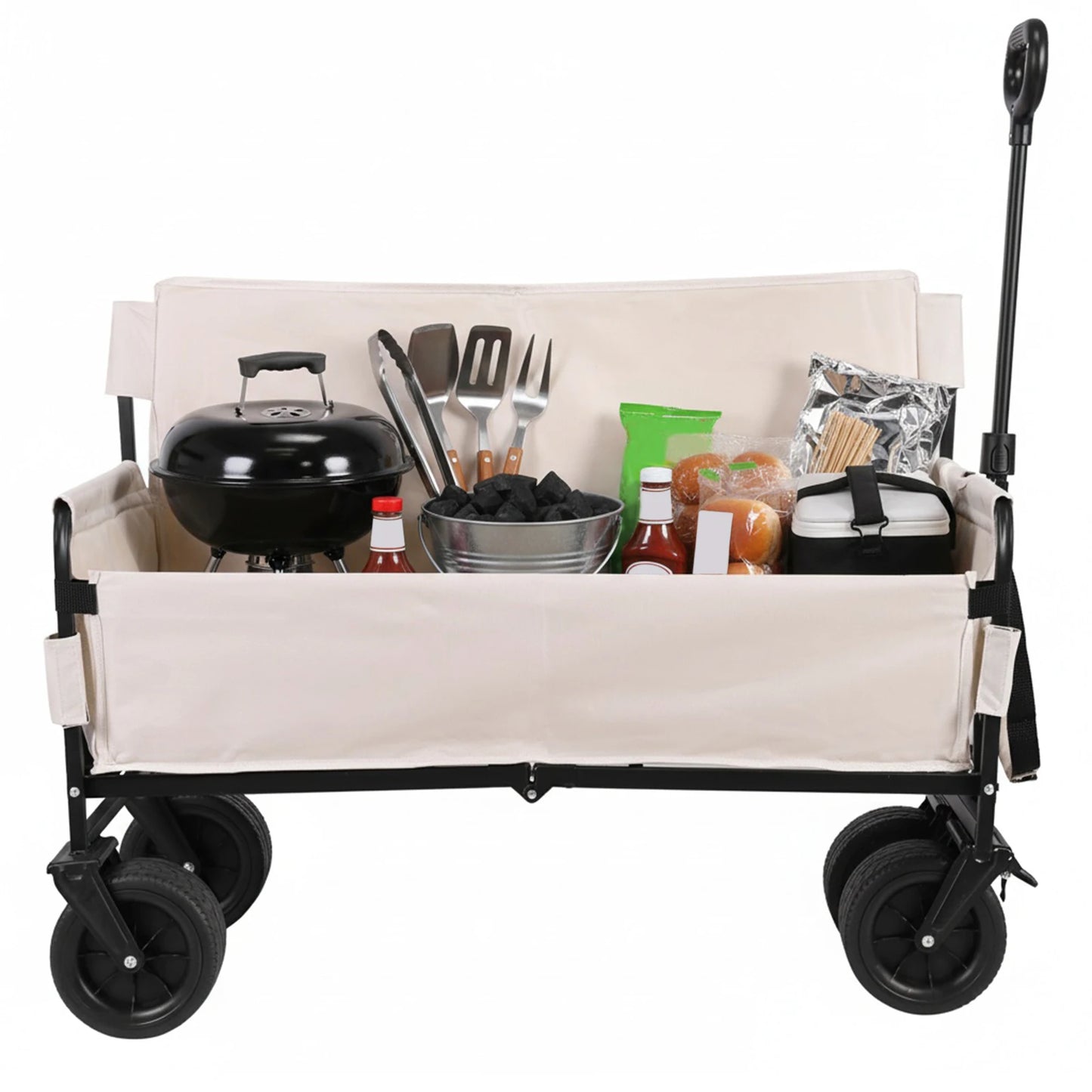 Collapsible Heavy Duty Wagon with Big Wheels