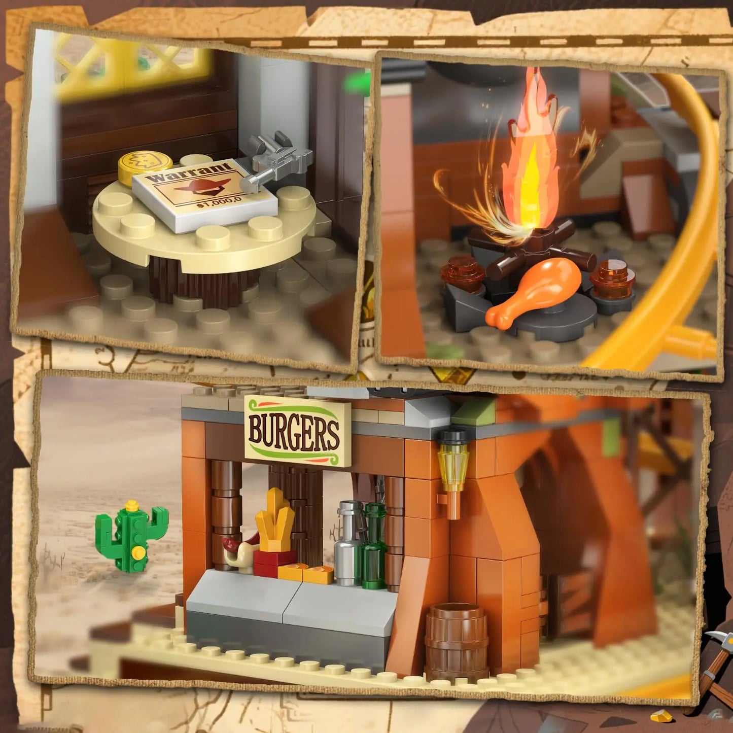 Western Roller Coaster Building Set