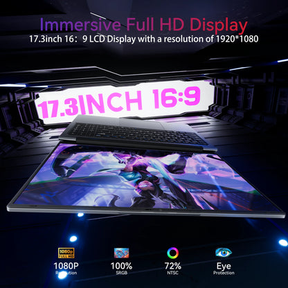 ACEMAGIC AX17Pro Laptop Computer AMD Ryzen 3 4300U Windows Laptop 17.3-in IPS Display 16GB DDR4 512GB NVMe SSD Numeric Keypad