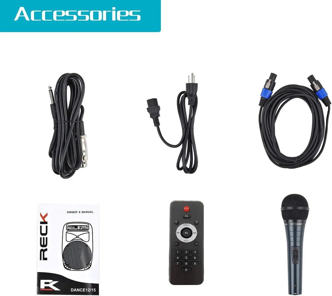Portable 12-Inch 1000 Watts 2-Way Speaker System