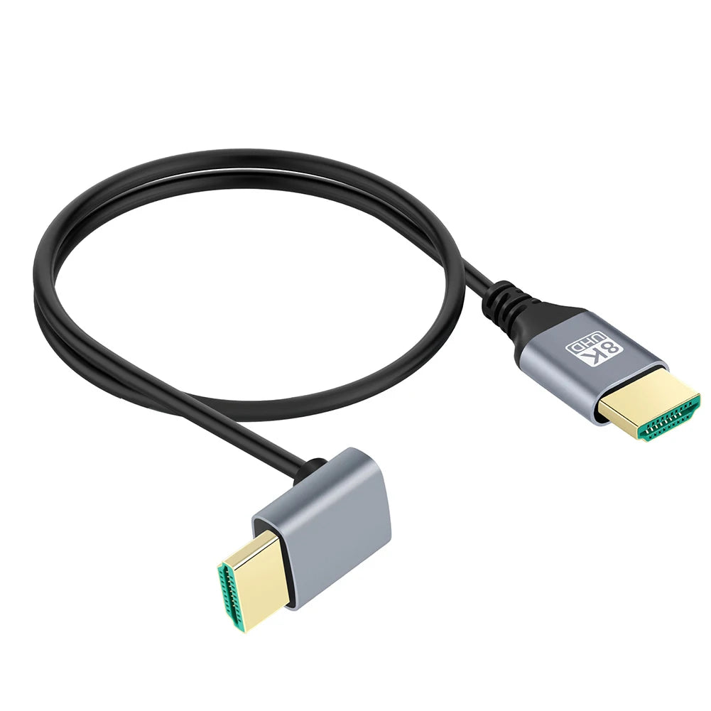 90 Degree Male To Male HDMI Cable