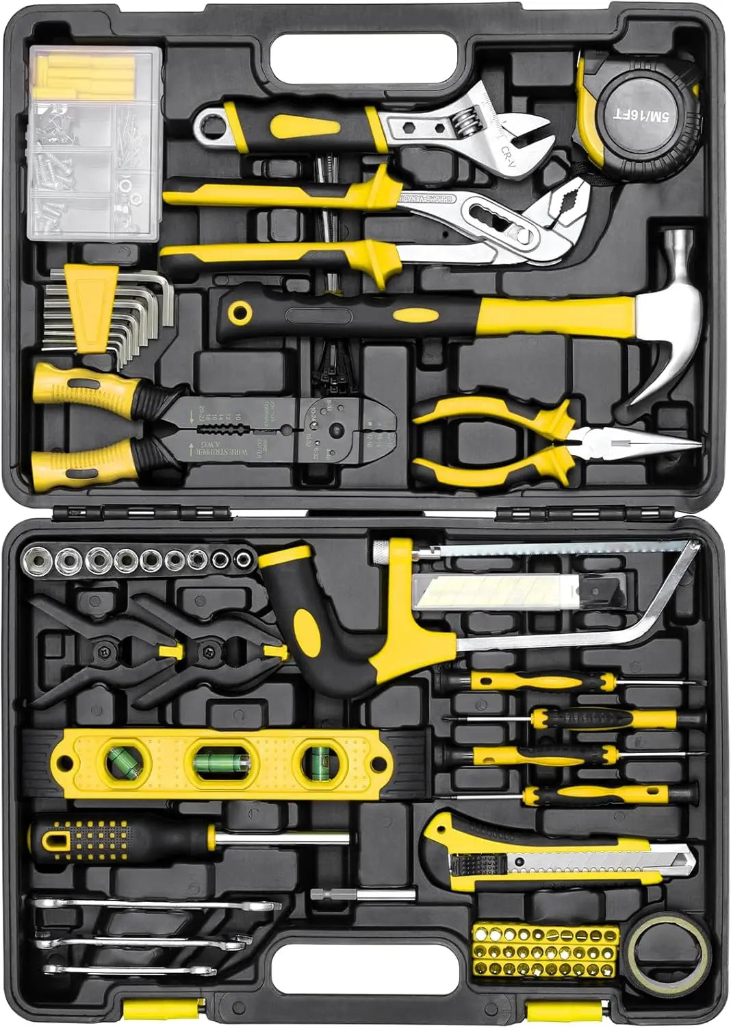 Professional 218 Piece Tool Box for Household, Garage or Shop