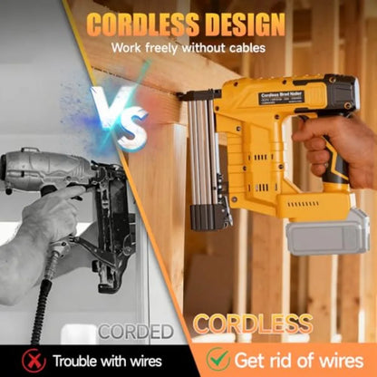 18GA, 2-in-1 Cordless Nail Gun and Staple Gun for De-Walt 20V Battery