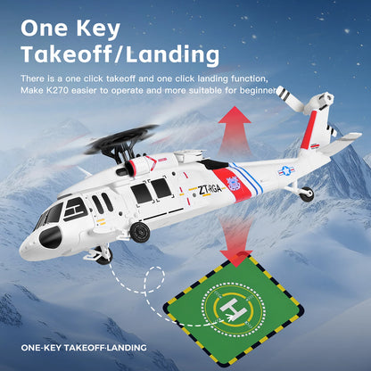 Remote Controlled Helicopter 2.4Ghz 4CH RC Helicopter Heli 6-Axis Gyroscope Optical Flow Position