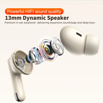 Wireless Bluetooth 5.3, HD Microphone, HIFI Earphones