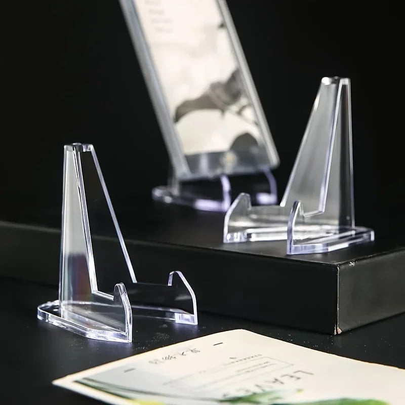 12Pcs Acrylic Display Stand for Pokemon/Baseball Card or Commemorative Challenge Coins