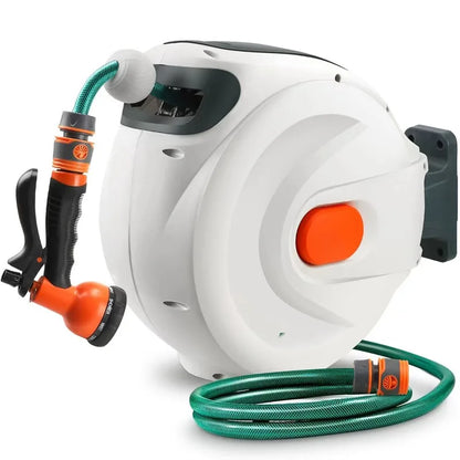 Retractable Garden Hose Reel 1/2 Inch x 130 ft