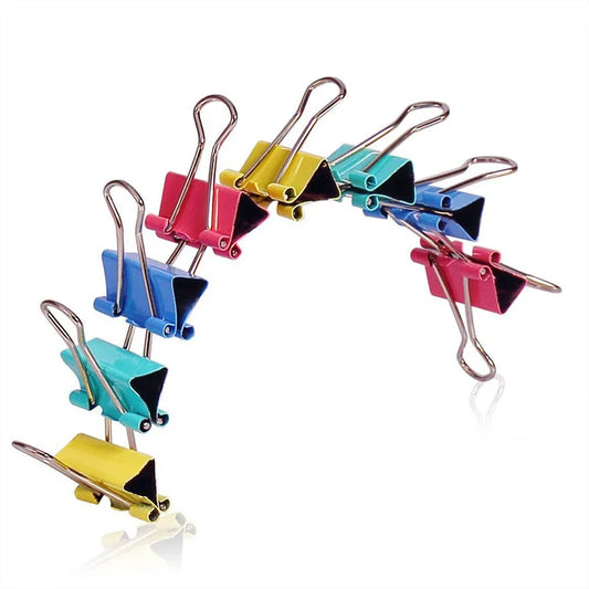 15mm Assorted Colored Binder Clips