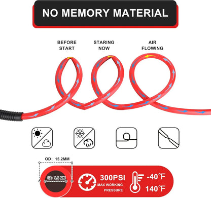 3/8-Inch by 100 Feet Air Compressor Hose