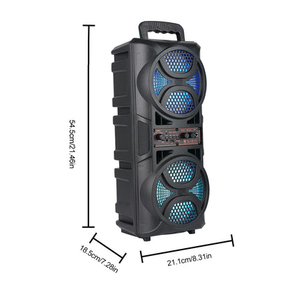 BT Portable Speaker with Double Subwoofer