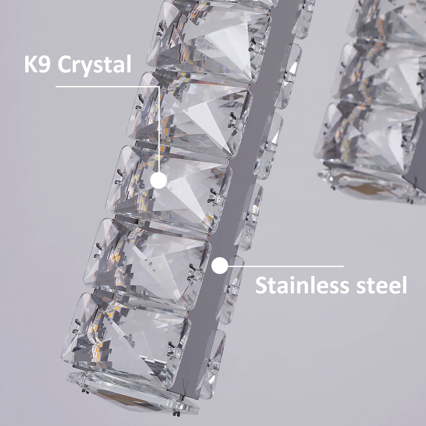 Nordic K9 Crystal LED Chandelier for Modern Luxury Home Décor