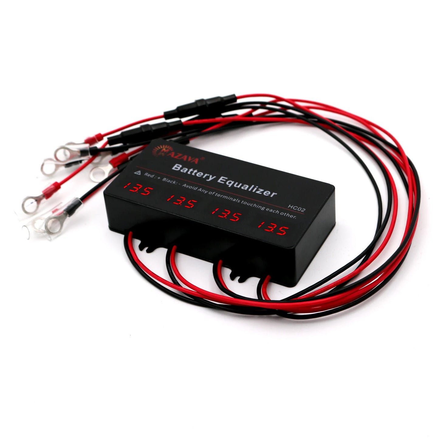 Mazava HC02 LED Display Battery Equalizer for 4 x 12V Batteries Balancer 4S Active Voltage Lead Acid  Li li-ion LiFePO4 Battery