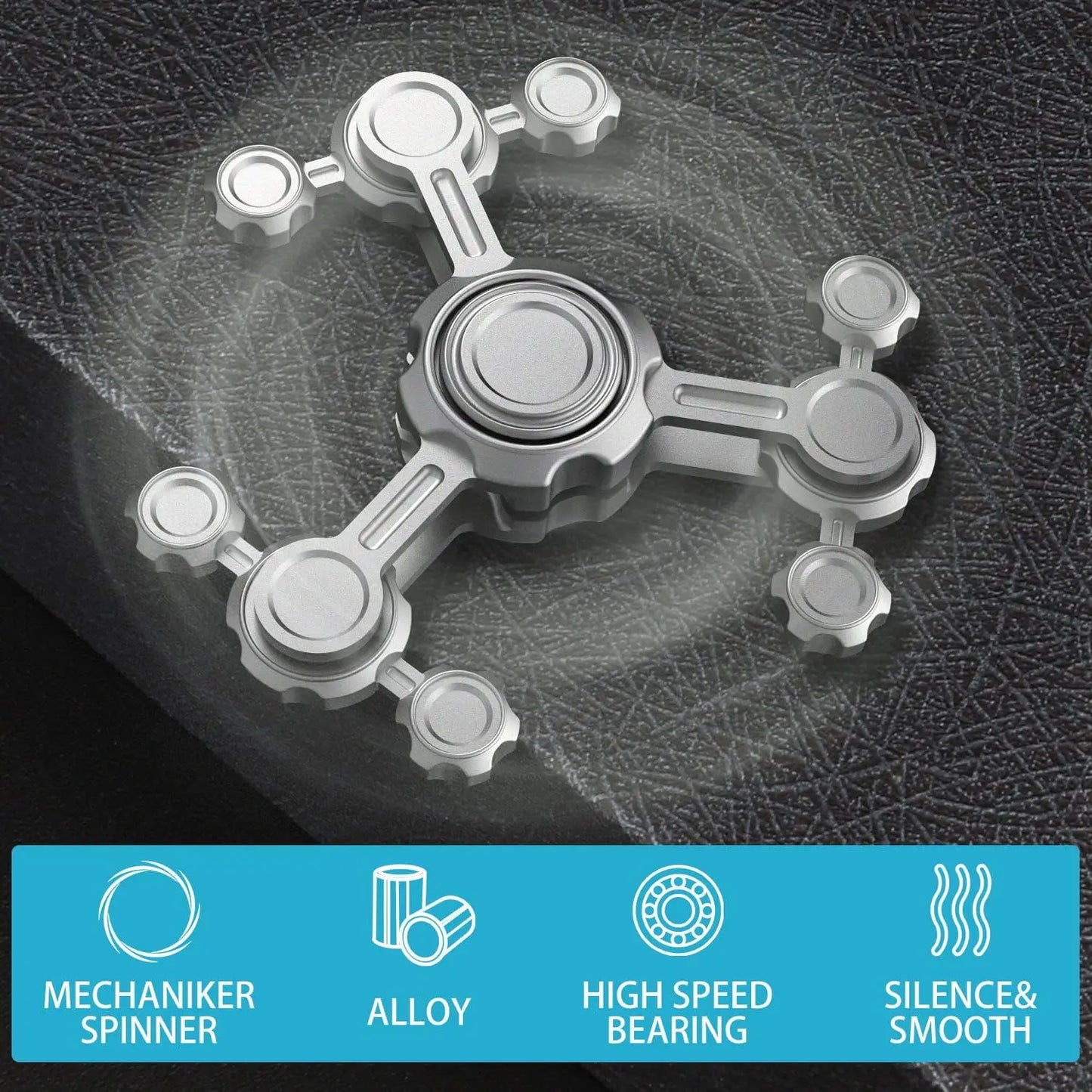Metal Fidget Spinner Toy for Kids and Adults