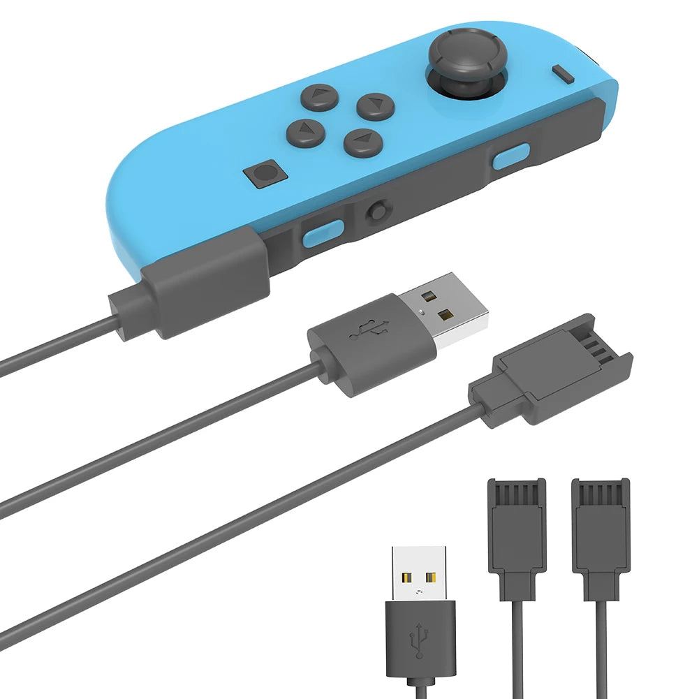 Charging Cable for Joycon Controller 2.5M Portable Charger Cable Travel Charging Cables for Switch Controller Charger