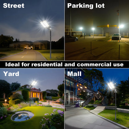 2-Pack 5000W Solar Street Lights