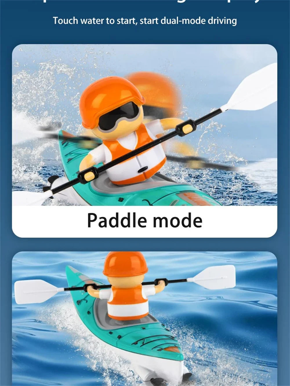RC Kayak Rowing Boat Paddling Water Competition Outdoor Toy