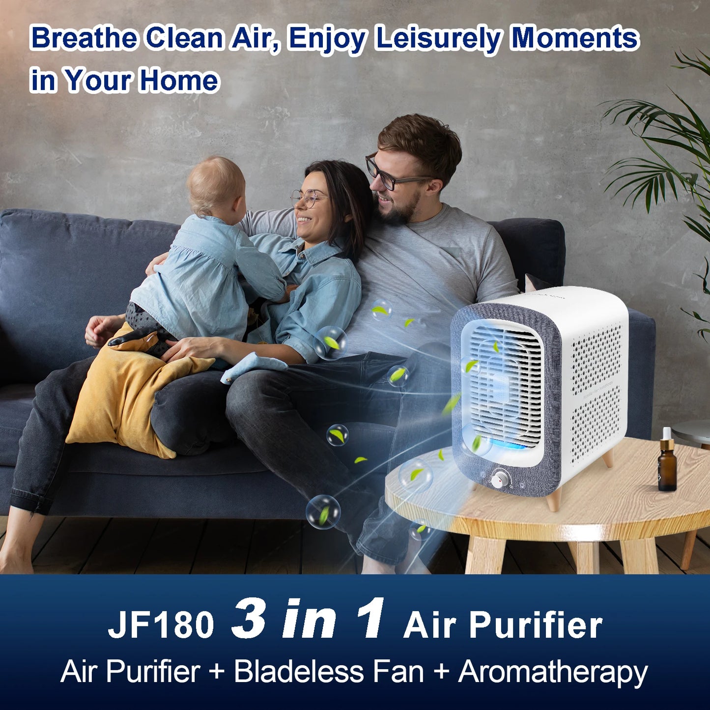 HEPA  Air Purifier for Home or Bedroom Up to 780sq ft.