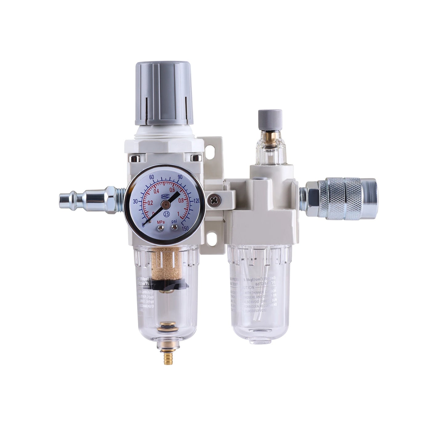 Pneumatic Pressure Regulator With Combo Oil & Water Separator