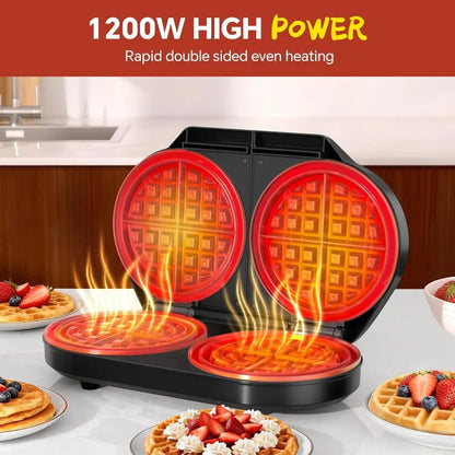 6.5 Inch Belgian Double Waffle Maker