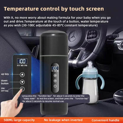 Portable Car Heating 500ml Travel Thermal Cup
