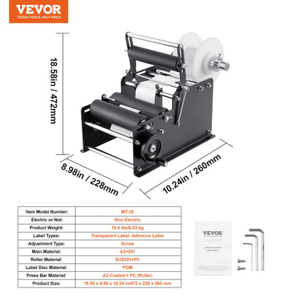 Manual Round Bottle Labeling Machine