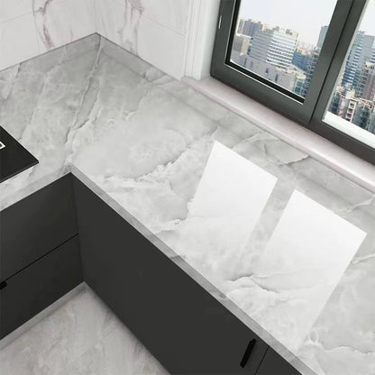 Pvc Marble Kitchen Oil-Proof, Waterproof Self-Adhesive Countertop or Cabinet Renovation Tile Stickers