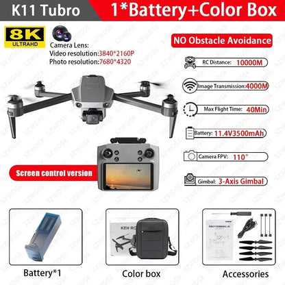 Cole Professional Turbo Drone Aerial 8K HD Dual Camera with Built-in Airdrop Intelligent Obstacle Avoidance