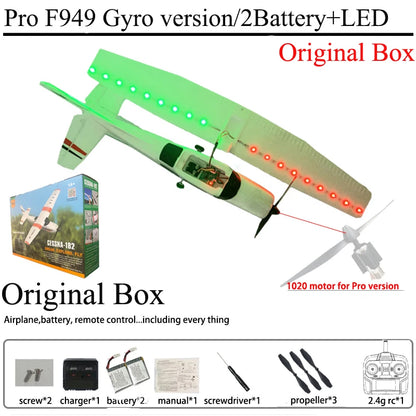 RC Airplane F949 2.4G 3D6G 3Ch Fixed Wing Plane Digital Servo With Gyroscope