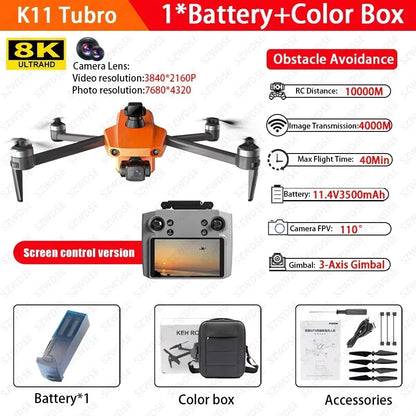 Cole Professional Turbo Drone Aerial 8K HD Dual Camera with Built-in Airdrop Intelligent Obstacle Avoidance