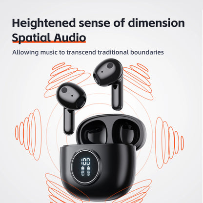 Wireless Bluetooth Earphones, 5.3, TWS HD Microphone