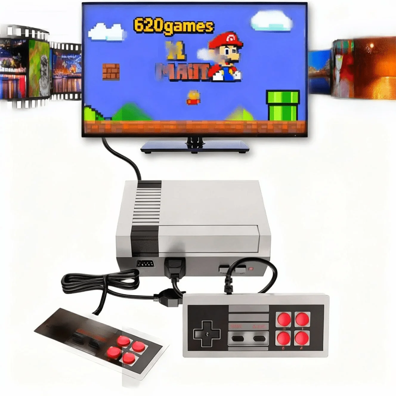 Mini Dual-Player Retro Game Console