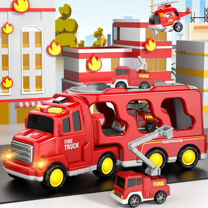 5 In 1 Fire Car Trucks Toddler Toys