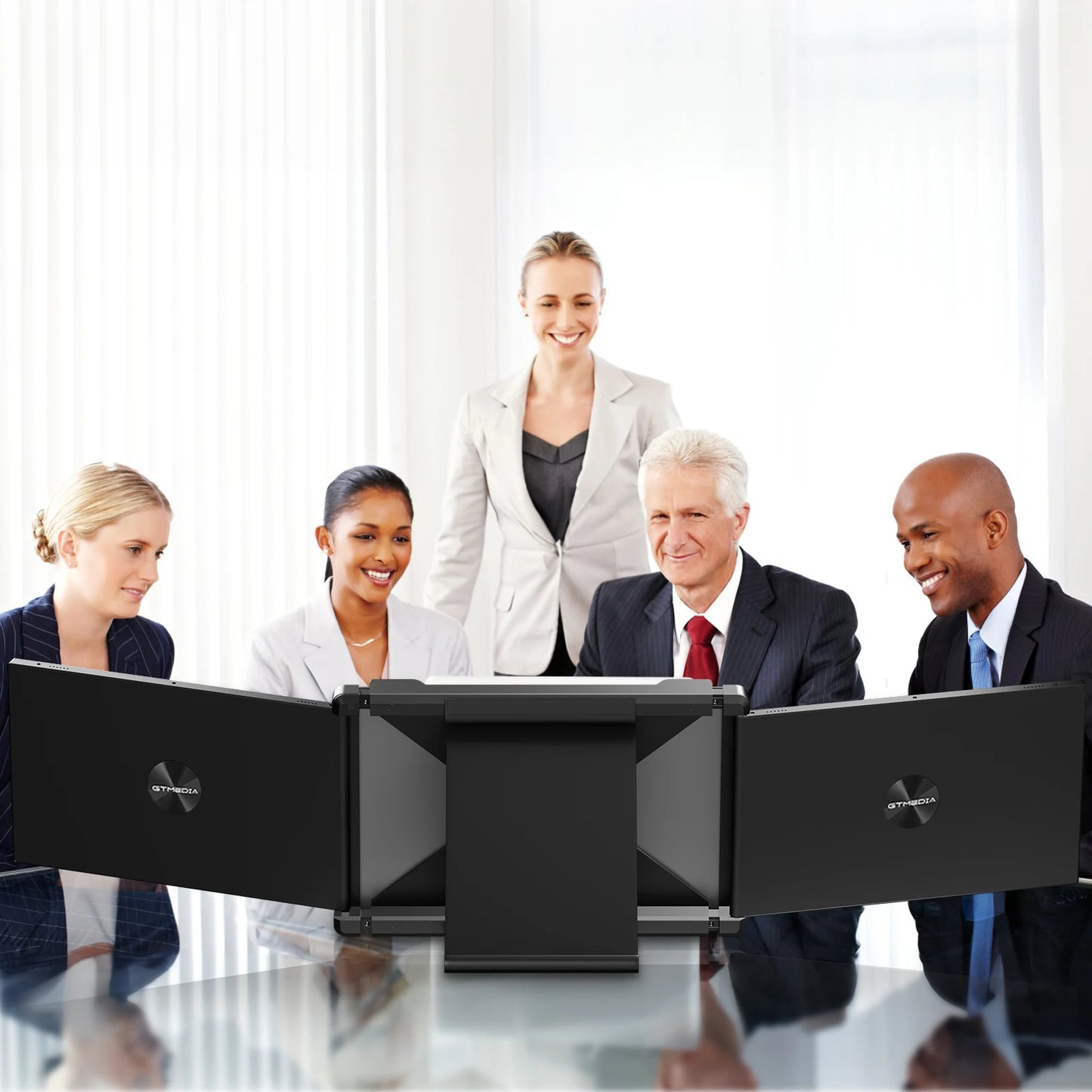 11.6Inch Portable Monitor 1920*1080 IPS FHD Triple Dual Extender Screen Full View Fold Display For 13.0-17.3Inch Laptops