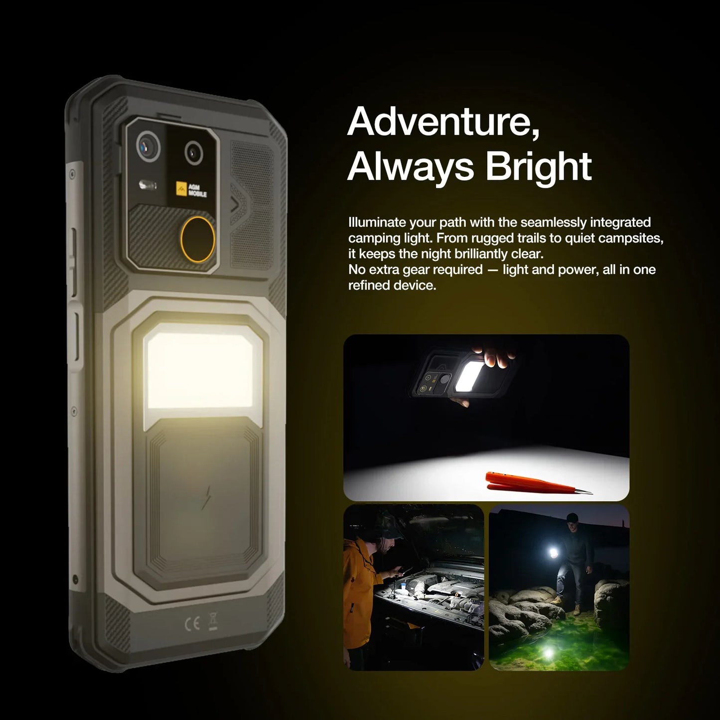5G Rugged Phone 24GB(12+12) 512GB Wireless Charging 10000mAh Phone 6.72" 120Hz Android 15
