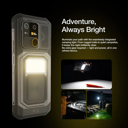 5G Rugged Phone 24GB(12+12) 512GB Wireless Charging 10000mAh Phone 6.72" 120Hz Android 15