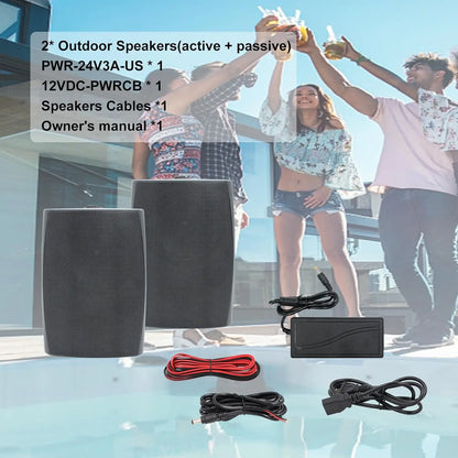 6.5 Inches Outdoor Bluetooth Speakers for Porch Backyard (a Pair)
