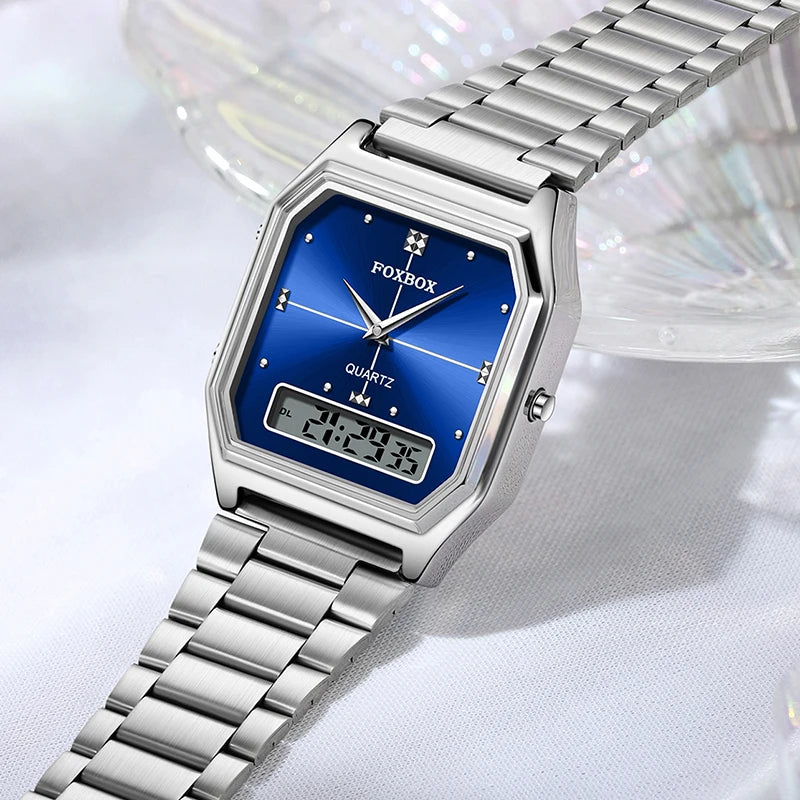 Luxury Women's Quartz Wristwatches Stainless Steel Waterproof Digital Watch For Women
